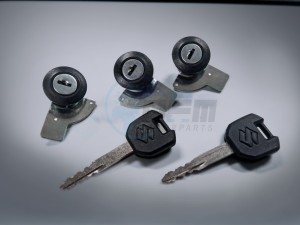 Product image: Suzuki - 95700-21810 - LOCK SET FOR TOP AND SIDE CASES 