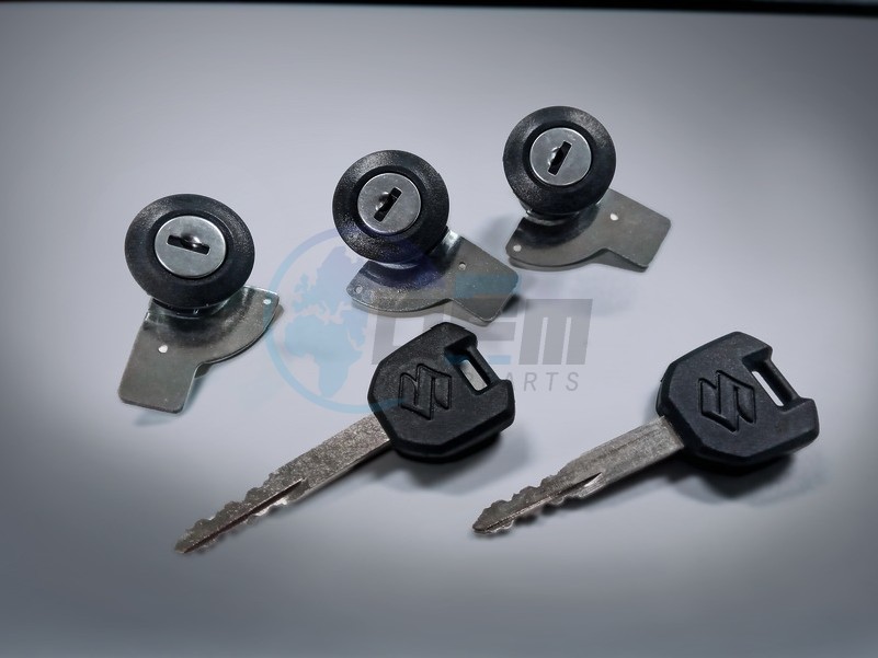 Product image: Suzuki - 95700-21810 - LOCK SET FOR TOP AND SIDE CASES  0