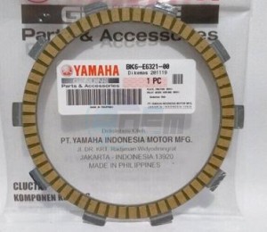 Product image: Yamaha - BK6E63210000 - PLATE, FRICTION 