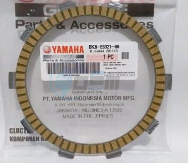 Product image: Yamaha - BK6E63210000 - PLATE, FRICTION  0