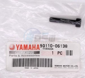 Product image: Yamaha - 901100613800 - BOLT, HEXAGON SOCKET HEAD  