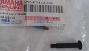 Product image: Yamaha - 37PF71120000 - SHAFT, MAIN STAND 