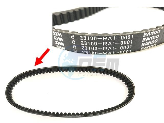 Product image: Sym - 1B01RA101 - DRIVE BELT  0