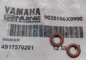 Product image: Yamaha - 9020106X0900 - WASHER, PLATE  