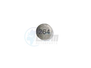 Product image: Sym - 14732-TL1-000-264 - TAPPET SHIM (T: 2.64 MM) 