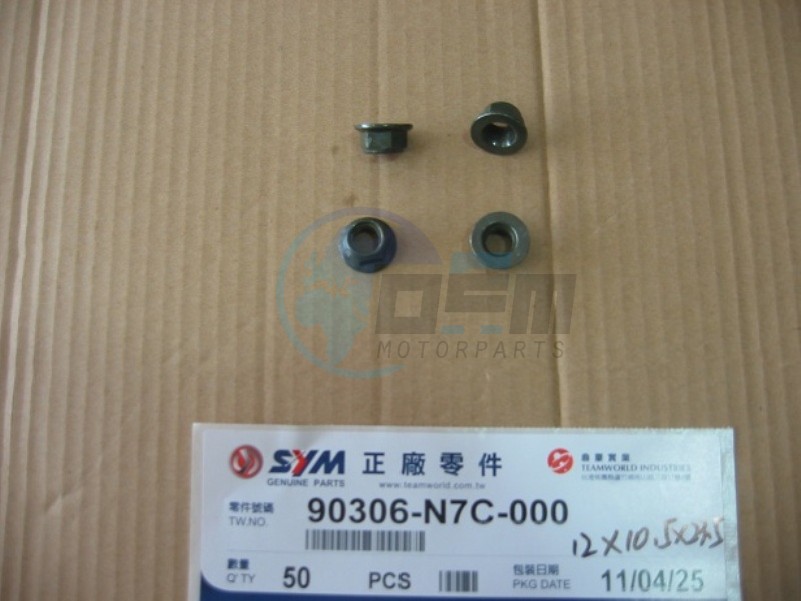 Product image: Sym - 90306-N7C-000 - SELF LOCK NUT 12MM  0