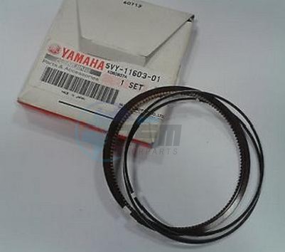 Product image: Yamaha - 5VY116030100 - PISTON RING SET (STD)  0