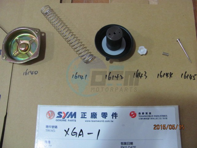 Product image: Sym - XGA-1 - CARB. NEEDLE FIXING SET  0