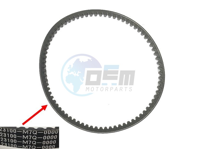 Product image: Sym - 1B01M7Q01 - DRIVE BELT  1