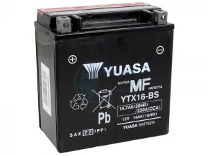 Product image: Gilera - 639860 - Yuasa battery YTX16-BS 