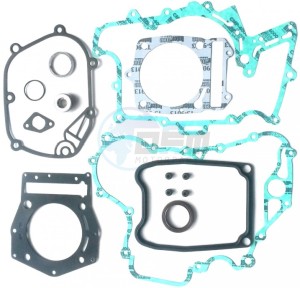 Product image: Piaggio - 497587 - Complete gasket set, and oil seals 