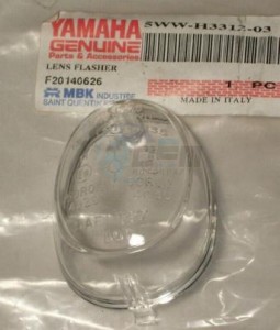 Product image: Yamaha - 5WWH33120300 - LENS FLASHER 