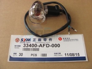 Product image: Sym - 33400-AFD-000 - R.FR.WINKER ASSY 