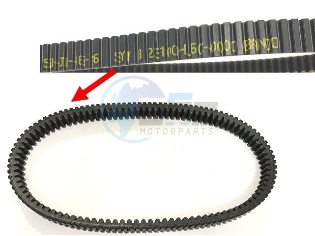 Product image: Sym - 1B01L6C01 - DRIVE BELT 1085X28.8X28  1