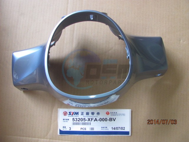 Product image: Sym - 53205-XFA-000-BV - STUURKAP BLAUW BU-535S  0