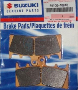 Product image: Suzuki - 59100-40840 - .Pad set 