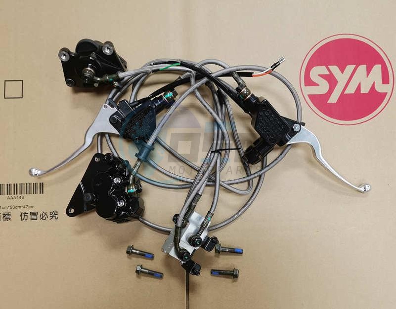 Product image: Sym - 4500A-X43-900 - BRAKE SYSTEM ASSY  0