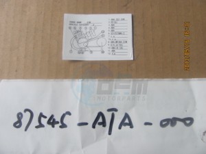 Product image: Sym - 87545-ATA-000 - ANIT-TAM CONT PLATE 