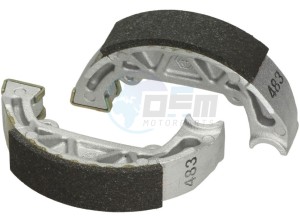 Product image: Piaggio - 2727115 - BRAKE SHOE ASSY 