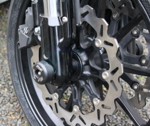 Product image: GSG-Mototechnik - 29-29-326 - Crash protector Rear Wheel   Harley-Davidson  XR 1200  