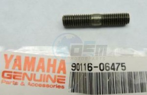 Product image: Yamaha - 901160647500 - BOLT, STUD(1JK) 