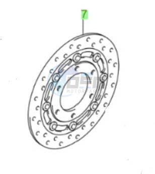 Product image: Suzuki - 69210-10F60-000 - DISC, REAR BRAKE  0