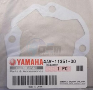 Product image: Yamaha - 4AW113510000 - GASKET, CYLINDER 