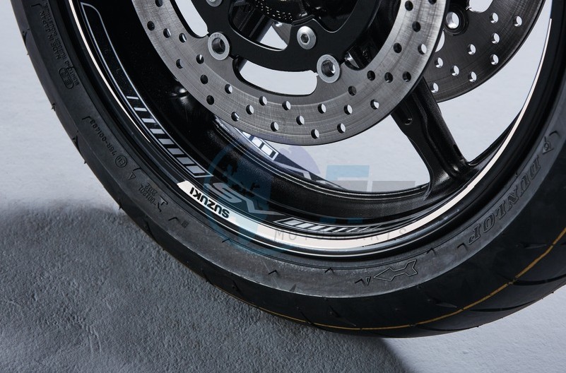 Product image: Suzuki - 990D0-WHL02-WHT - Suzuki verblassende weiße Radstreifen  0