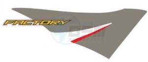 Product image: Aprilia - 853446 - RH TOP FAIRING DECAL FACTORY 