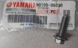 Product image: Yamaha - 901050823000 - BOLT, FLANGE 