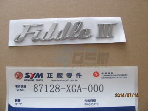 Product image: Sym - 87128-XGA-000 - BODY COVER EMBLEM 