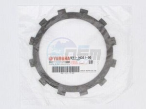 Product image: Yamaha - 5Y1163210000 - PLATE, FRICTION 1 