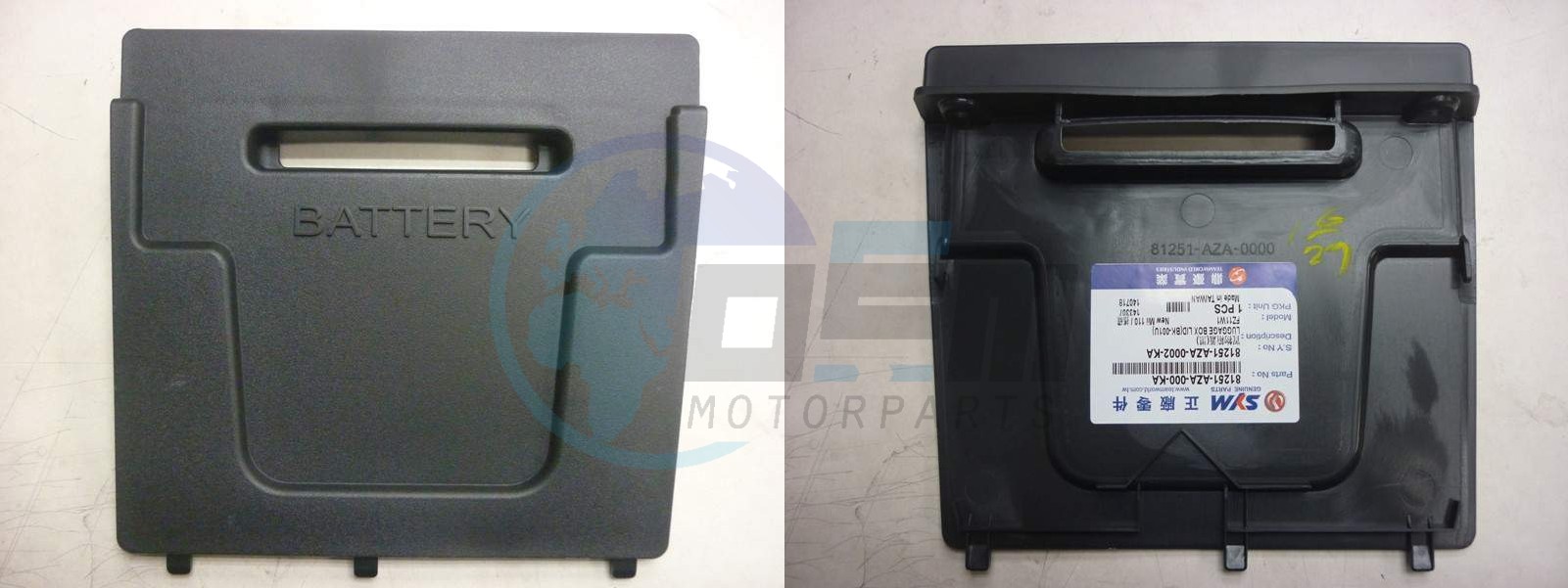 Product image: Sym - 81251-AZA-000-KA - LUGGAGE BOX LID(BK-001U)  0