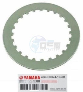 Product image: Yamaha - 4S9E63241000 - PLATE, CLUTCH 1 