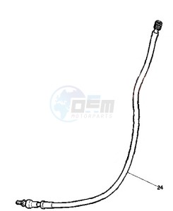 Product image: Cagiva - 800085824 - SPEEDOMETER CABLE 