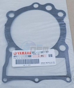 Product image: Yamaha - 5EL113510100 - GASKET, CYLINDER 