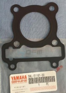 Product image: Yamaha - 5MLE11810000 - GASKET, CYLINDER H 