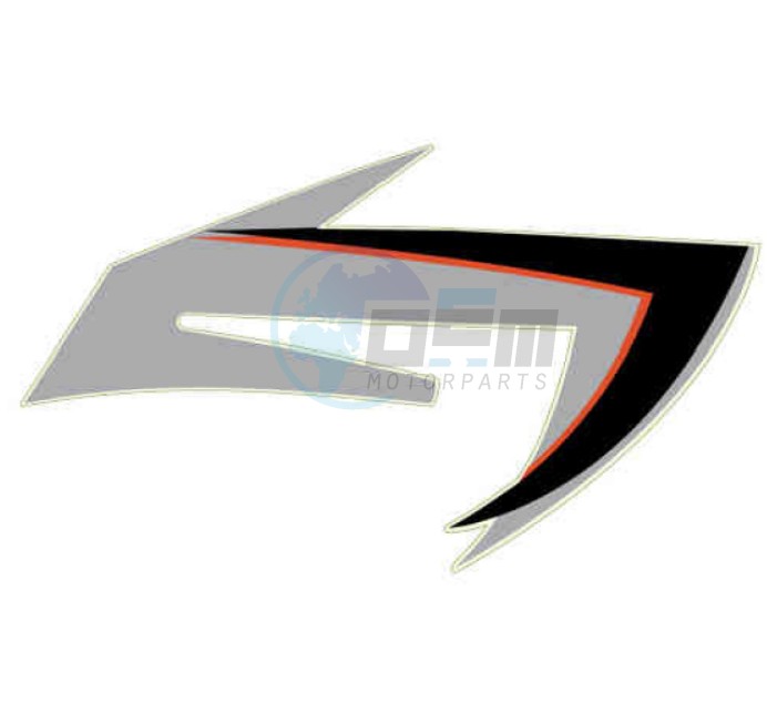 Product image: Aprilia - 859864 - .RH STICKER  0