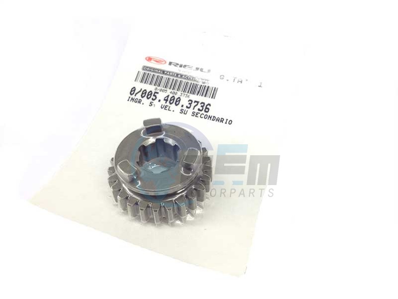 Product image: Rieju - 0/005.400.3736 - GEARWHEEL 5th ON SECONDARY  0