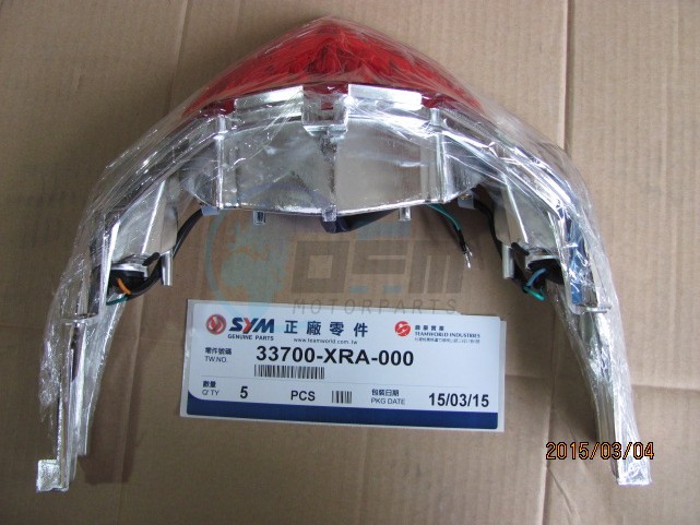 Product image: Sym - 33700-XRA-000 - TAIL LIGHT ASSY  0