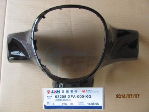 Product image: Sym - 53205-XFA-000-KG - FR.HANDLE COVER BK-5560S 